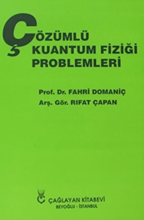 Çözümlü Kuantum Fiziği Problemleri