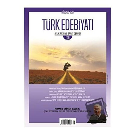 Türk Edebiyatı Dergisi Sayı: 550 Ağustos 2019 / Türk Edebiyatı Dergisi