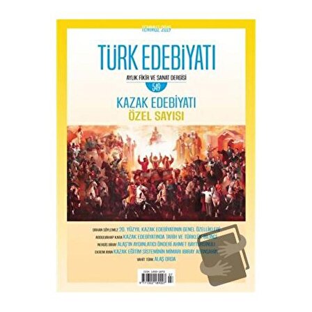 Türk Edebiyatı Dergisi Sayı: 549 Temmuz 2019 / Türk Edebiyatı Dergisi