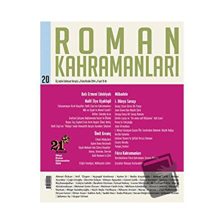 Roman Kahramanları Sayı: 20 / Roman Kahramanları Dergisi