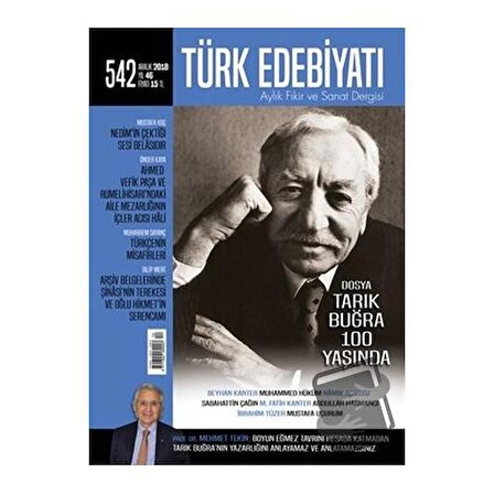 Türk Edebiyatı Dergisi Sayı: 542 Aralık 2018 / Türk Edebiyatı Dergisi