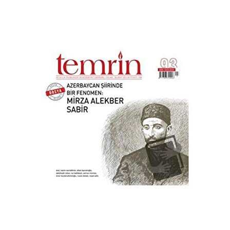 Temrin Düşünce ve Edebiyat Dergisi Sayı: 93 Ocak   Şubat 2019 / Temrin Dergisi