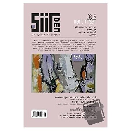 Şiirden İki Aylık Şiir Dergisi Sayı: 46 Mart   Nisan 2018 / Şiirden Yayıncılık