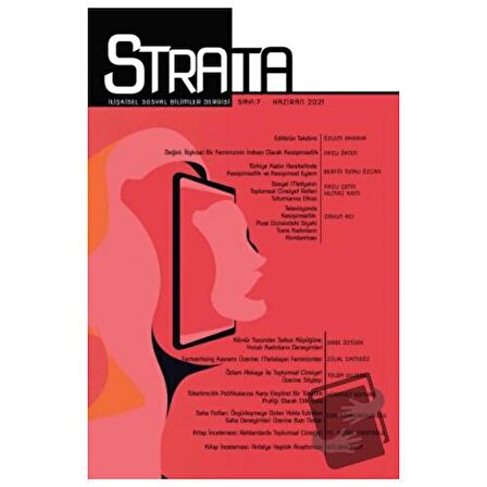 Strata İlişkisel Sosyal Bilimler Dergisi Sayı: 7 Haziran 2021 / Strata Dergisi