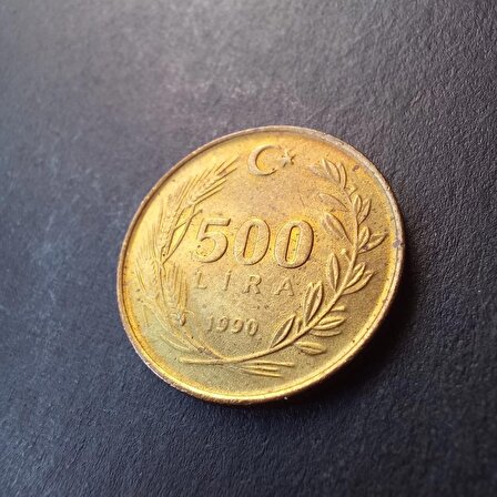 1989 - 1990 Bakır ve Çinko  50 lira , 100 lira , 500 lira , 3adet madeni para