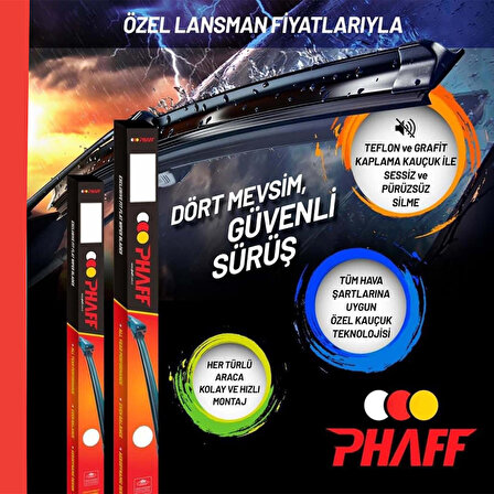 Phaff Fiat Linea 2007 - Sonrası Ön Silecek Takımı Araca Özel