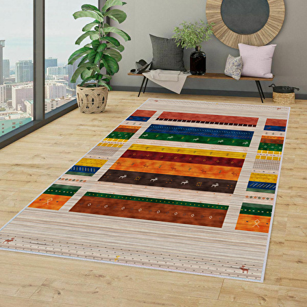Dijital Baskı Yıkanabilir Kaymaz Taban Salon Halısı Ve Yolluk RVG1327-HS-515