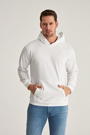 Ds Damat Relaxed Fit Beyaz Sweatshirt 8HCE2ORT01001 8HCE2ORT01001