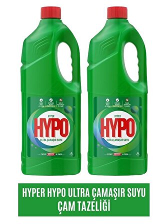 Hyper Hypo Ultra Çam Tazeliği Normal Sıvı Çamaşır Suyu 2 x 3 kg