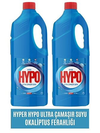 Hyper Hypo Ultra Okaliptus Ferahlığı Normal Sıvı Çamaşır Suyu 2 x 3 kg