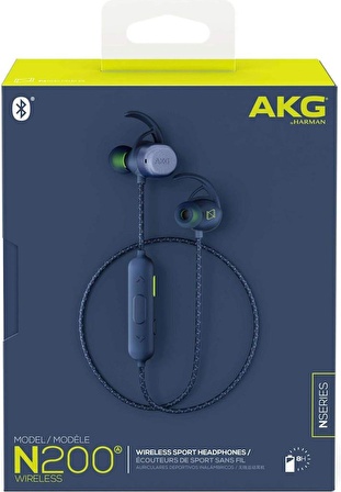 AKG N200A Mavi Kulak İçi Bluetooth Kulaklık Outlet