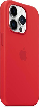 Apple iPhone 14 Pro MagSafe Özellikli Silikon Kılıf Kırmızı MPTG3ZM/A Teşhir
