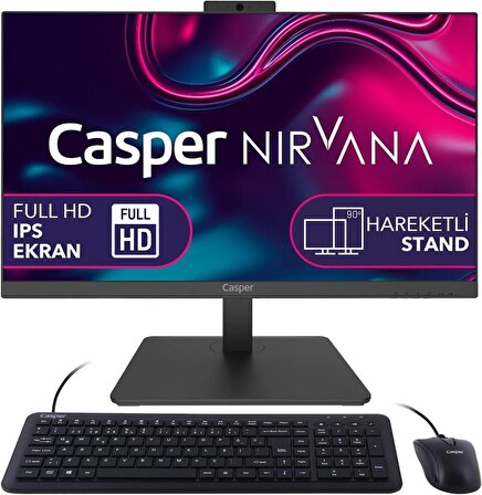 Casper Nirvana A60.1155-bv00x-v Intel Core I5-1155g7 16gb 500gb Ssd Freedos 23.8" Fhd Aio Bilgisayar Teşhir