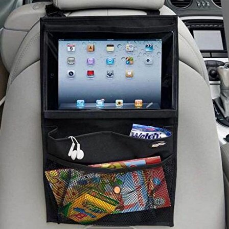 Ankaflex Araba Oto Araç İçi Koltuk Arkası Eşya Düzenleyici Organizer Tablet Telefon Tutucu Koltuk Koruyucu