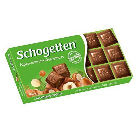 Schogetten Alp Sütlü Fındıklı Çikolata 100 gr