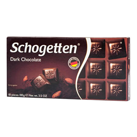 Schogetten Dark Çikolata 100 Gr