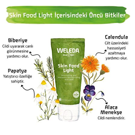 Weleda Skin Food Yağlı Ciltler İçin Su Bazlı Yağsız Nemlendirici Yüz Bakım Kremi 75 ml