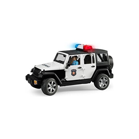Bruder Jeep Wrangler U.R. Polis Aracı Ve Memur 02526 Lisanslı Ürün