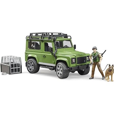 Bruder Land Rover Arazi Aracı &amp; Avcı ve Av Köpeği BR02587