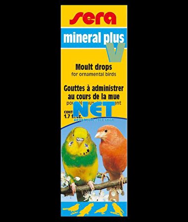 Sera Mineral Plus V 50 ml Kuşlar için Mineral Katkısı  Skt:11/2025