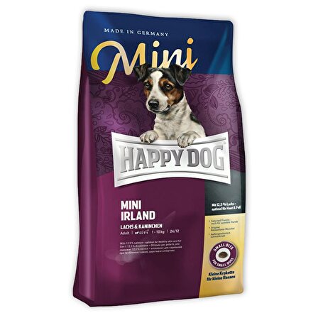 Happy Dog Somonlu-Tavşanlı Küçük Irk Yetişkin Kuru Köpek Maması 4 kg
