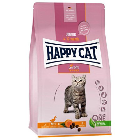 Happy Cat Junior Land Ente Ördekli Tahılsız Yavru Kedi Maması 4 Kg