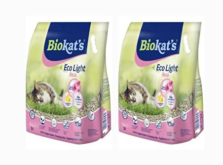 Biokat's Eco Light Fresh Cherry Blossom Pelet Kedi Kumu2x5 lt