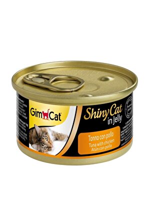 Gimcat ShinyCat Ton Balıklı Tavuklu Kedi Konservesi 70 Gr