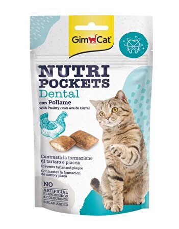 Gimcat Nutri Pockets Peynirli Granül Yetişkin Kedi Ödülü 60 g 
