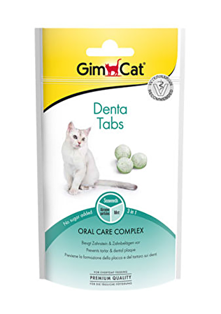 Gimcat Denta Tabs Tahıllı Granül Yetişkin Kedi Ödülü 40 g 