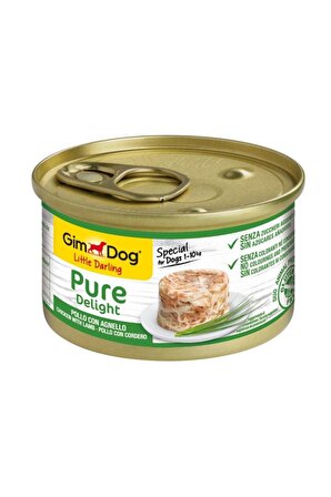 Gimdog Pure Delight Tavuklu Ve Kuzulu Konserve Yetişkin Köpek Maması 85 Gr