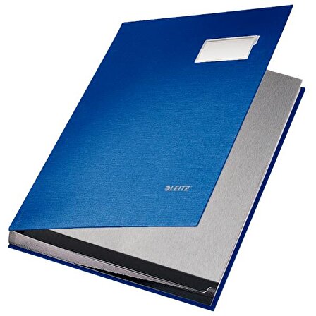Leitz İmza Dosyası ( Defteri ) Plastik Kapak 20 Lİ Mavi 24x34 L5700