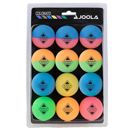Joola Ballset Colorato Renkli 12 li Masa Tenisi Topu