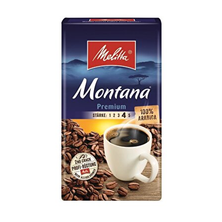 Melitta Montana Orta Sert-Sert İçim Öğütülmüş Filtre Kahve 500 gr