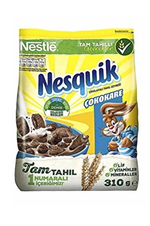 Nesquık Çokokare Kakaolu Tahıl Gevreği 310G x 12 Adet