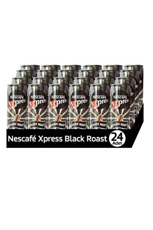 Nescafe Xpress Black Şekersiz Soğuk Kahve 250 ml x 24 Adet