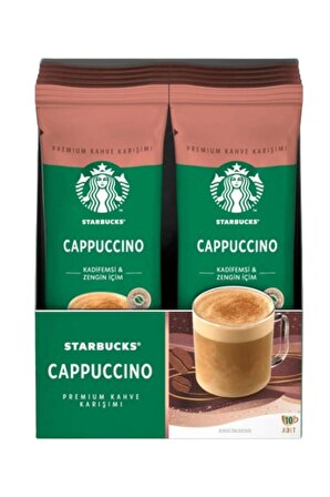 Starbucks Kadifemsi ve Zengin İçim Cappuccino 14g (10 Lu x 20 Kutu)