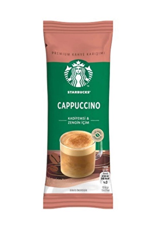 Starbucks Kadifemsi ve Zengin İçim Cappuccino 14g (10 Lu x 20 Kutu)