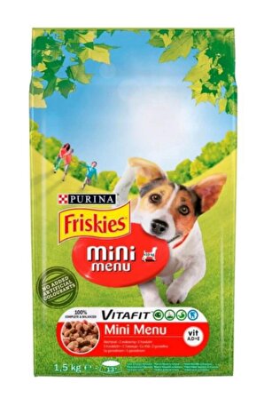 Friskies Mini Menü Etli Kuru Köpek Maması 1.5 Kg