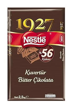 Nestle 1927 Bitter Kuvertür Çikolata 2.5Kg x 8 Adet