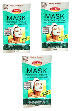 Schaebens Maske 3'Lü Set Nemlendirici Maske - Mouistrizing Hydratant 2 X 5 ML