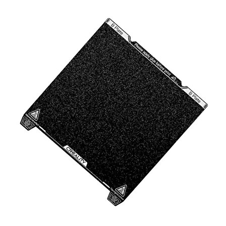 Creality K1 Max PEI Yay Çeliği Tabla 315×310 Yumuşak Manyetik Etiketli