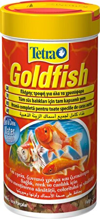 Tetra Goldfish Japon Balıkları için Pul Yem 250 ml