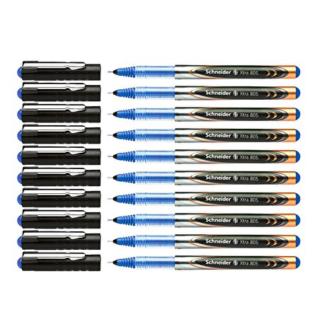 Schneider Xtra 805 İğne Uçlu Kalem 0.5 Mavi 10 Lu Set 