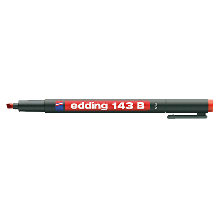 Edding Asetat Kalemi Permanent B Seri 1-3 MM Kırmızı 143 B