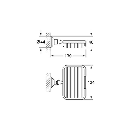 Grohe Essentials Authentic Metal Sepet, S Boyut - 40659001