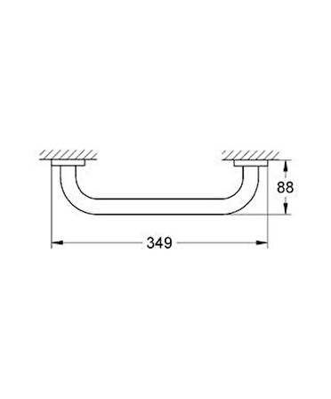 Grohe Essentials Banyo Tutamağı Tutunma Barı - 40421001