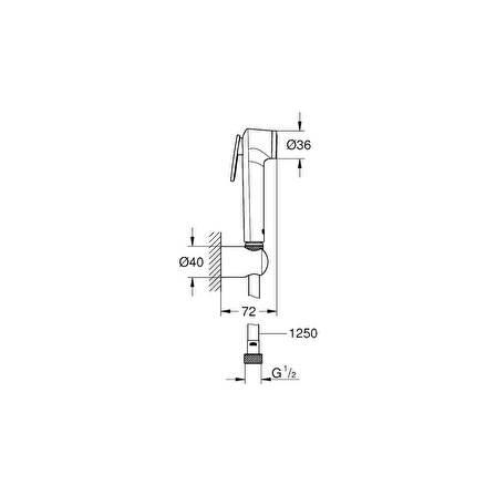 Grohe Tempesta-F Taharet Spreyi 30 Duş Seti 27513001