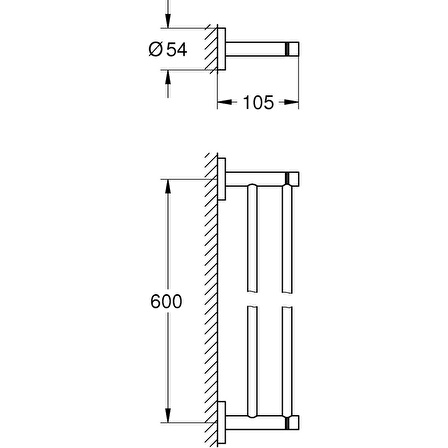 Grohe Essentials 2'li Havluluk 40802DA1