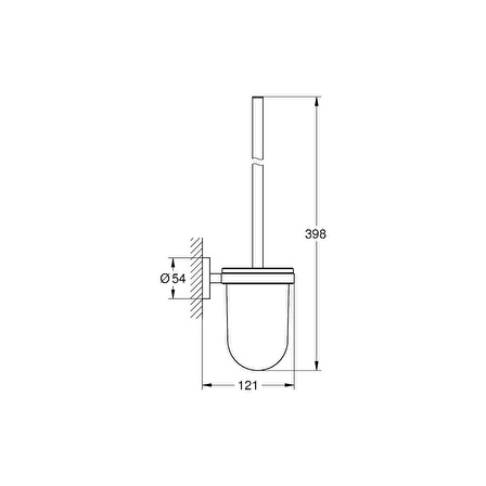 Grohe Essentials Tuvalet Fırçası Seti Cool Sunrise 40374GL1